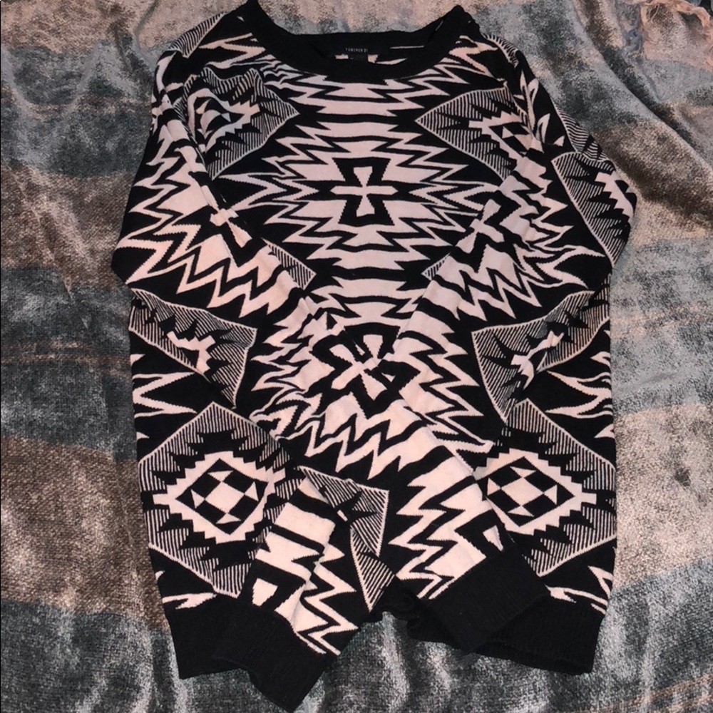 Forever 21 Tribal-Patterned Sweater